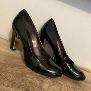 ISOLA Black Patent Leather Heels
